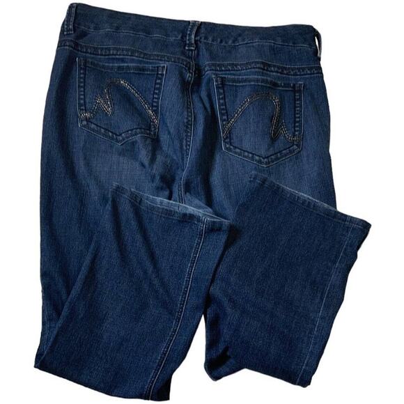 Seven7 Melissa McCarthy Jeans Plus Size 18W Slim Boot Stretch Blue Wash Denim - Picture 4 of 14